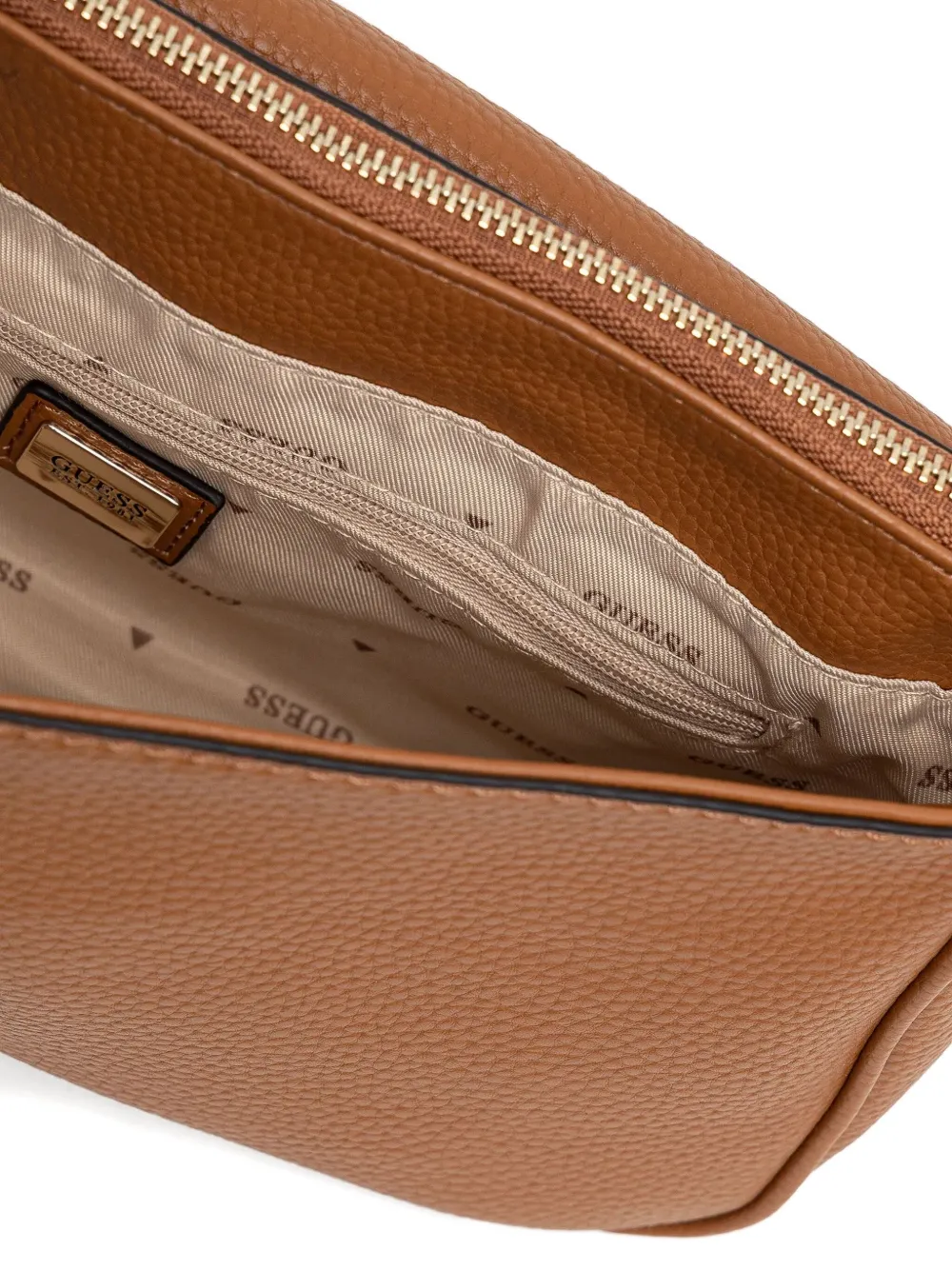 GUESS USA Crossbodytas met logoplakkaat Bruin