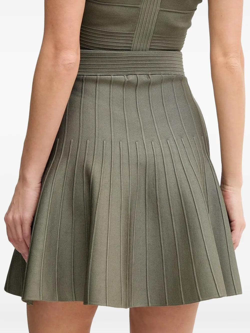 GUESS USA Geribbelde mini-rok - Groen