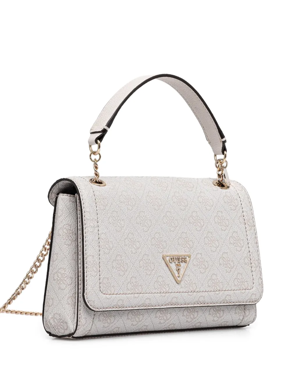 GUESS USA Flap schoudertas met monogram Wit
