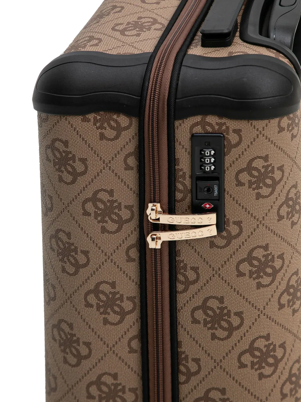 GUESS USA Berta 4G reistas met logo Bruin