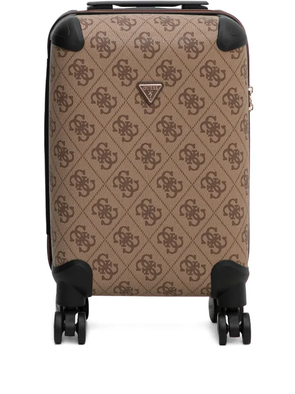 GUESS USA Berta 4G Logo Luggage Brown FARFETCH VN