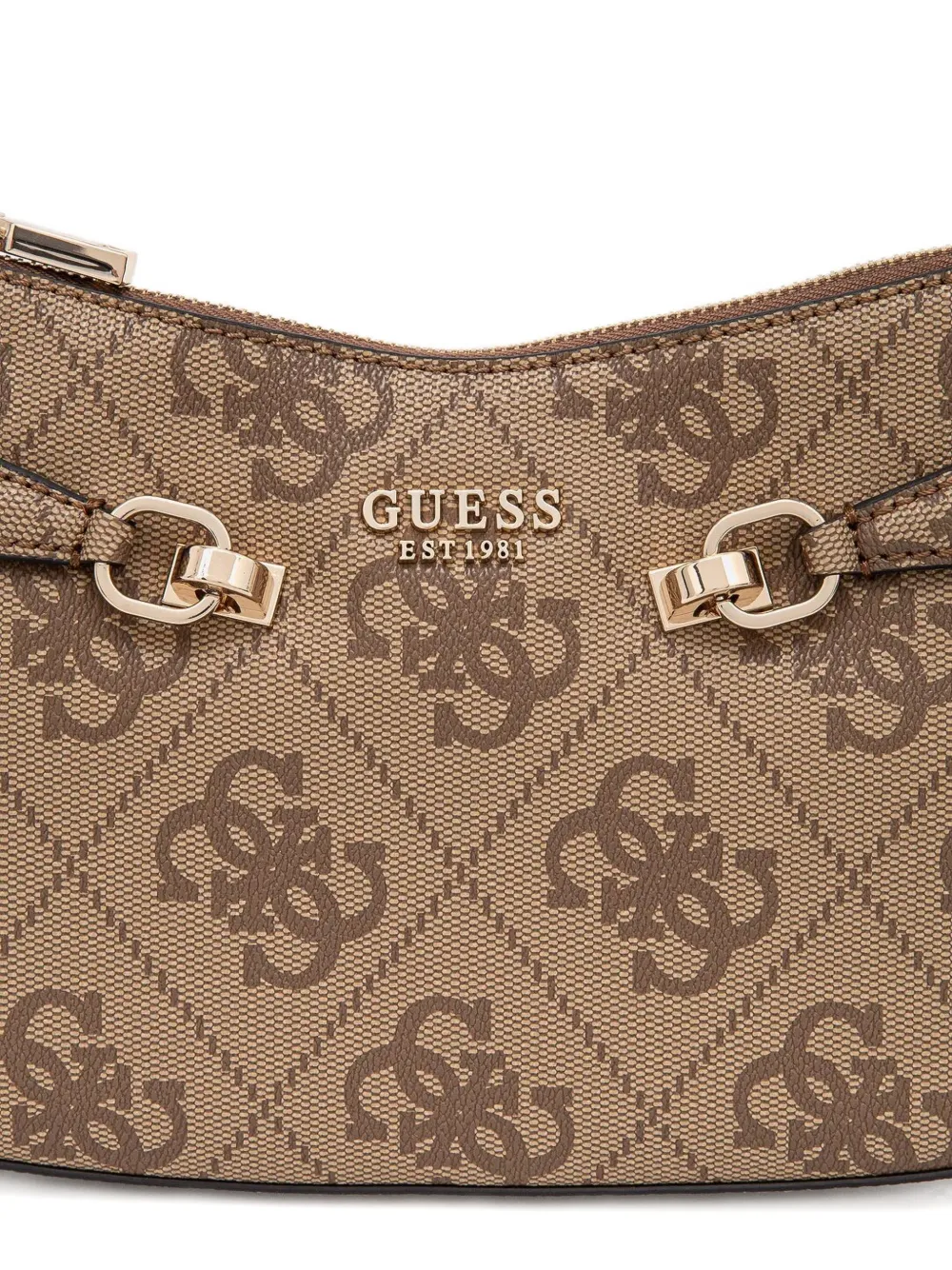 GUESS USA Signature kleine crossbodytas met logo Beige