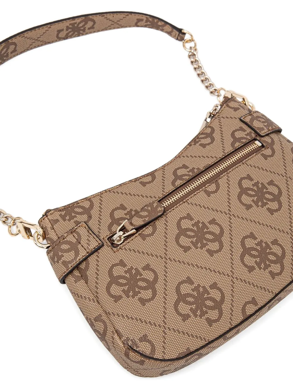 GUESS USA Signature kleine crossbodytas met logo Beige