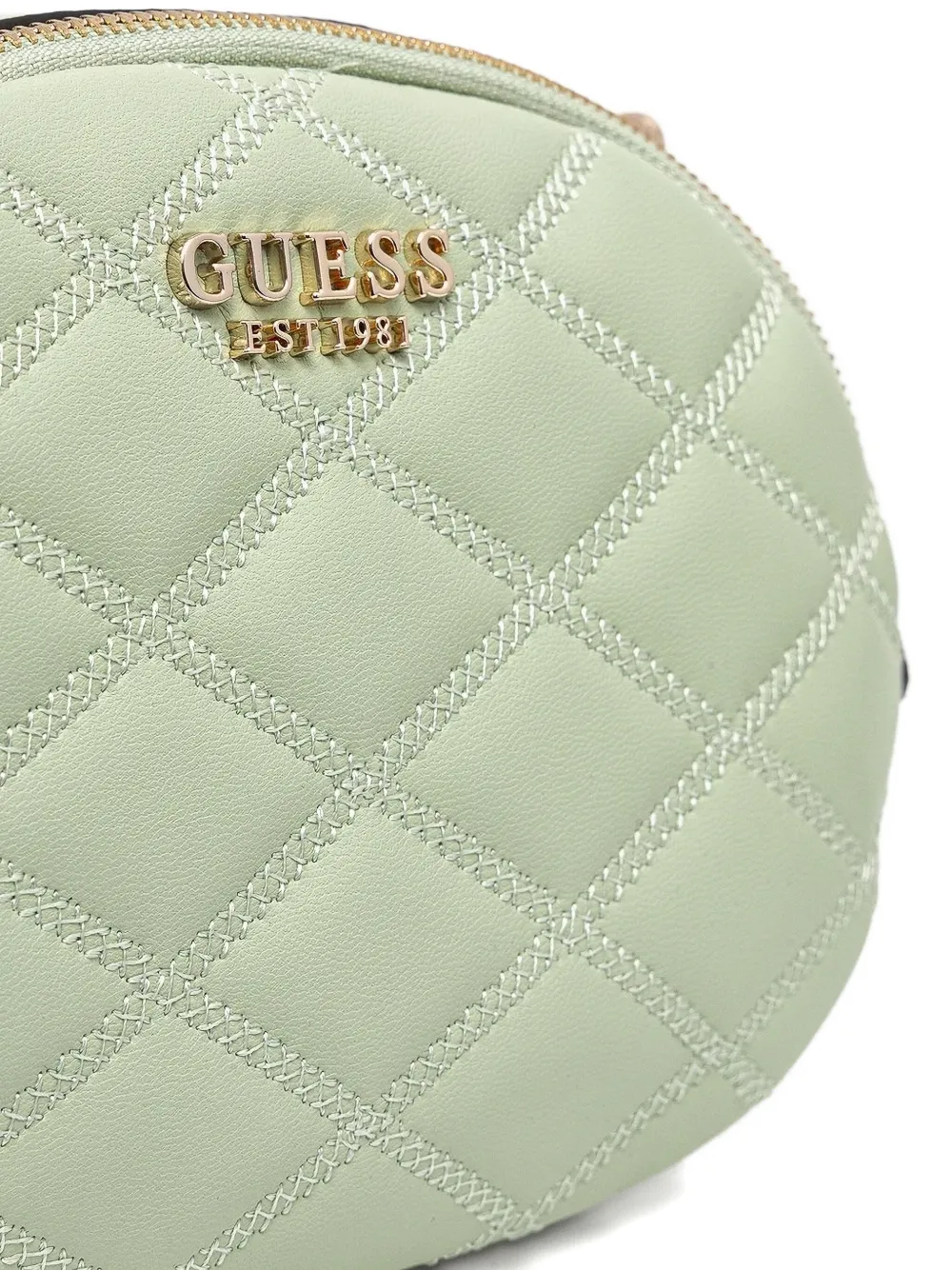 GUESS USA Gewatteerde crossbodytas met kettingband Groen