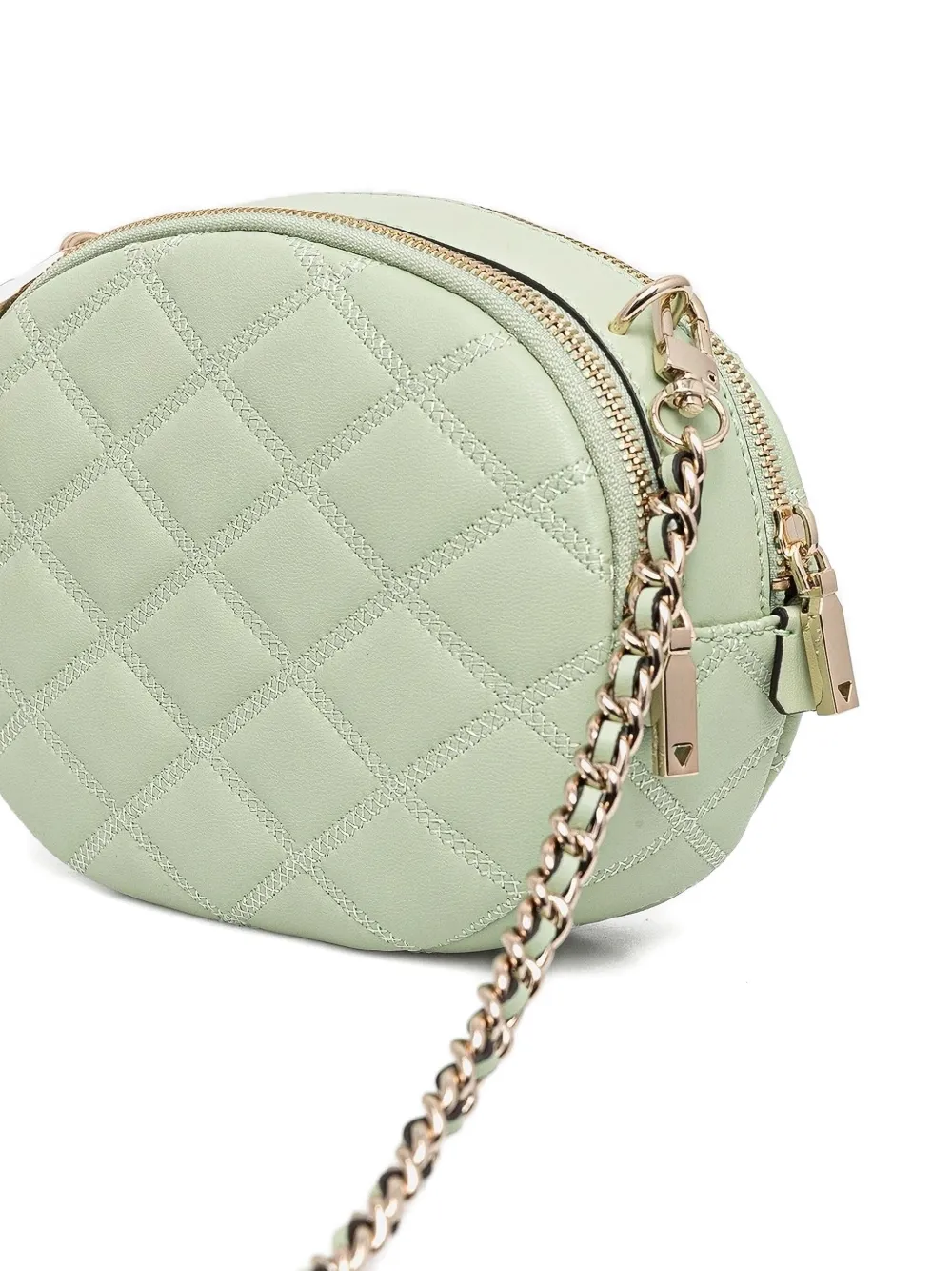 GUESS USA Gewatteerde crossbodytas met kettingband Groen