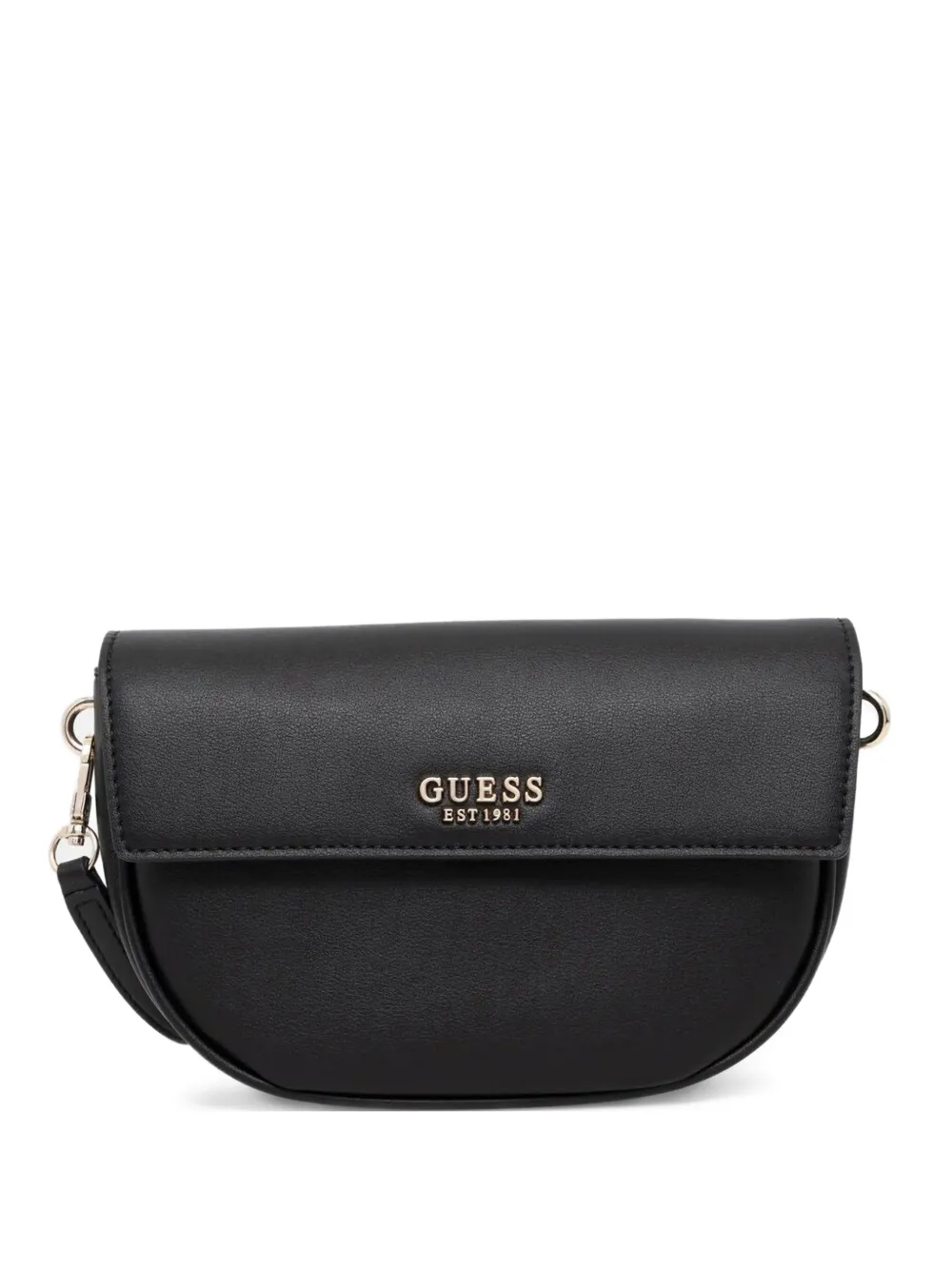 GUESS USA ロゴ ショルダーバッグ - ブラック GUESS USA ロゴ ショルダーバッグ - ブラック