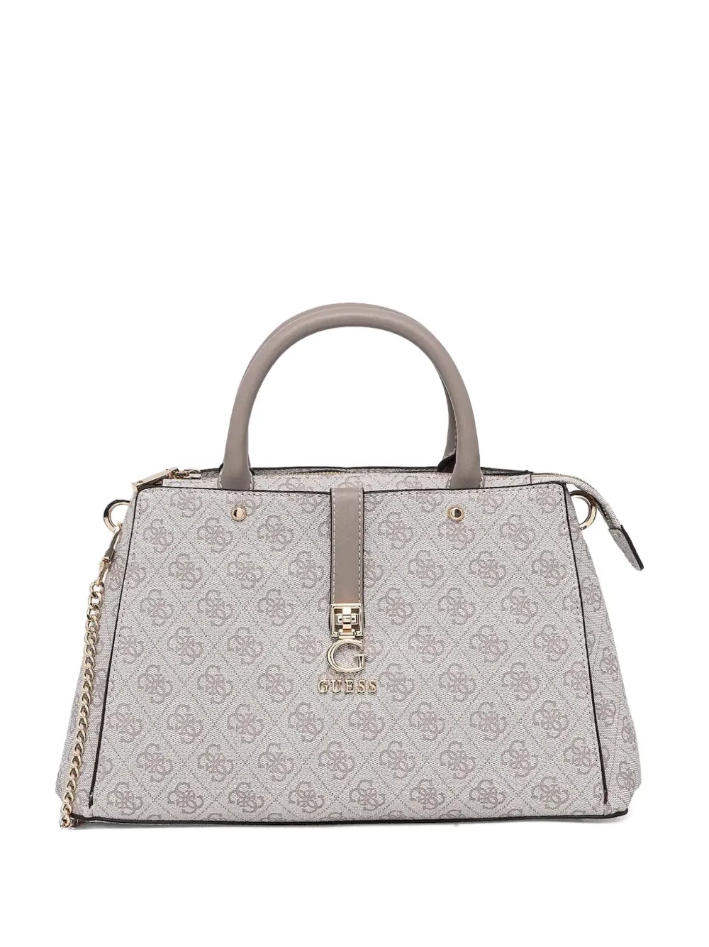 GUESS USA Strukturierte Handtasche mit Logo-Print | Grau | Image 1