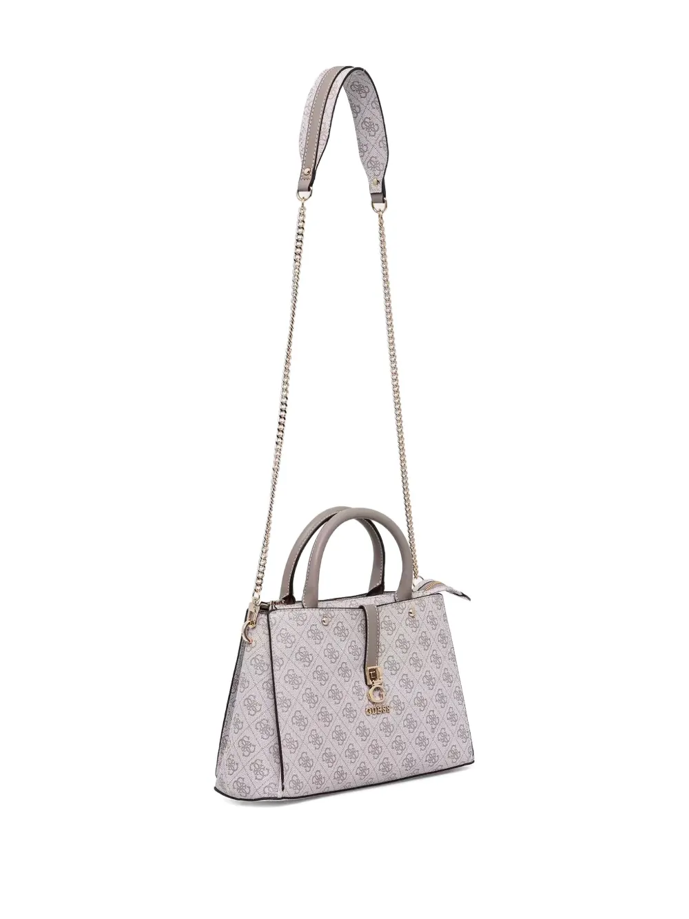 GUESS USA Handtas met logoprint en structuur - Grijs