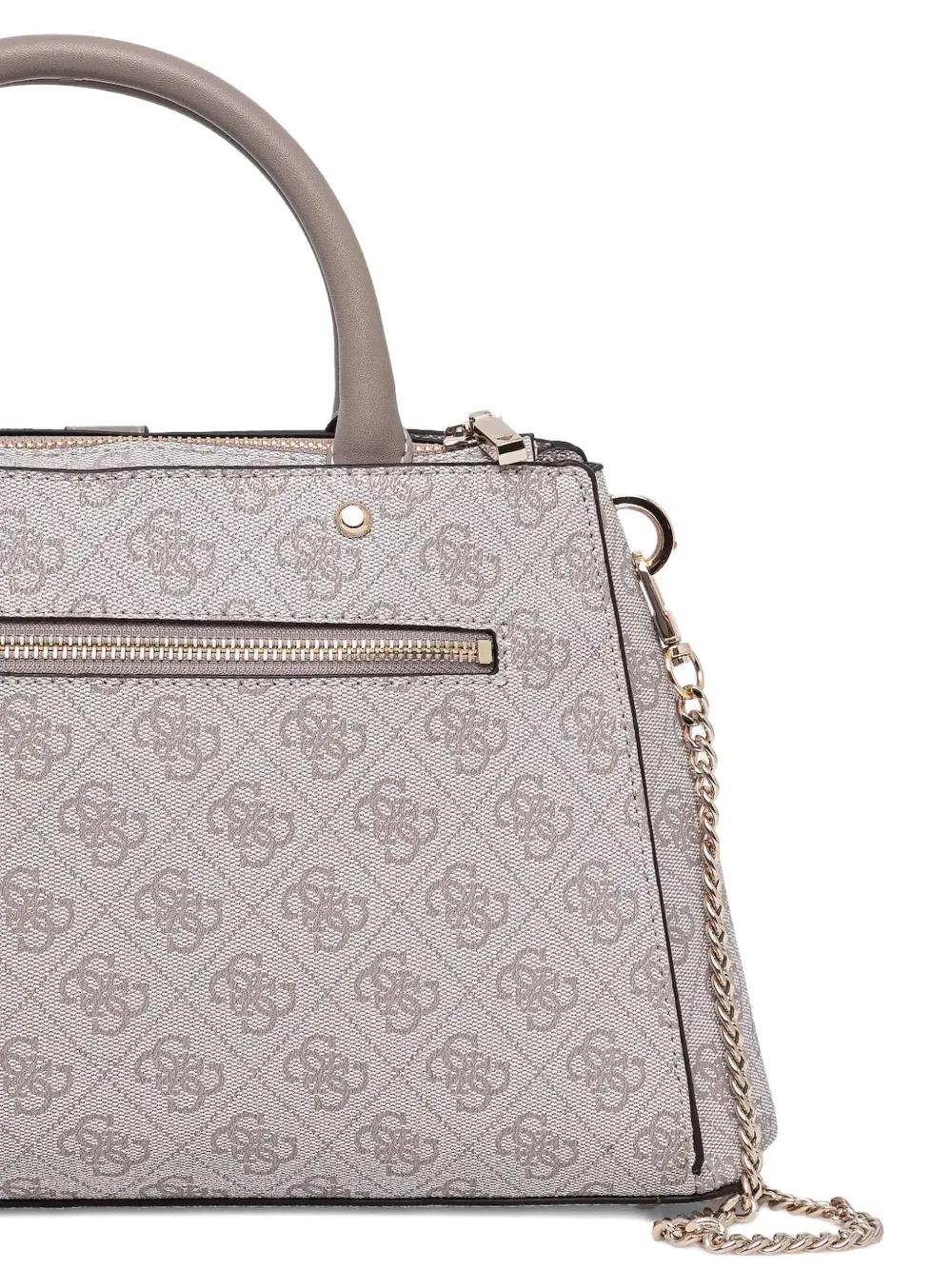 GUESS USA Handtas met logoprint en structuur Grijs