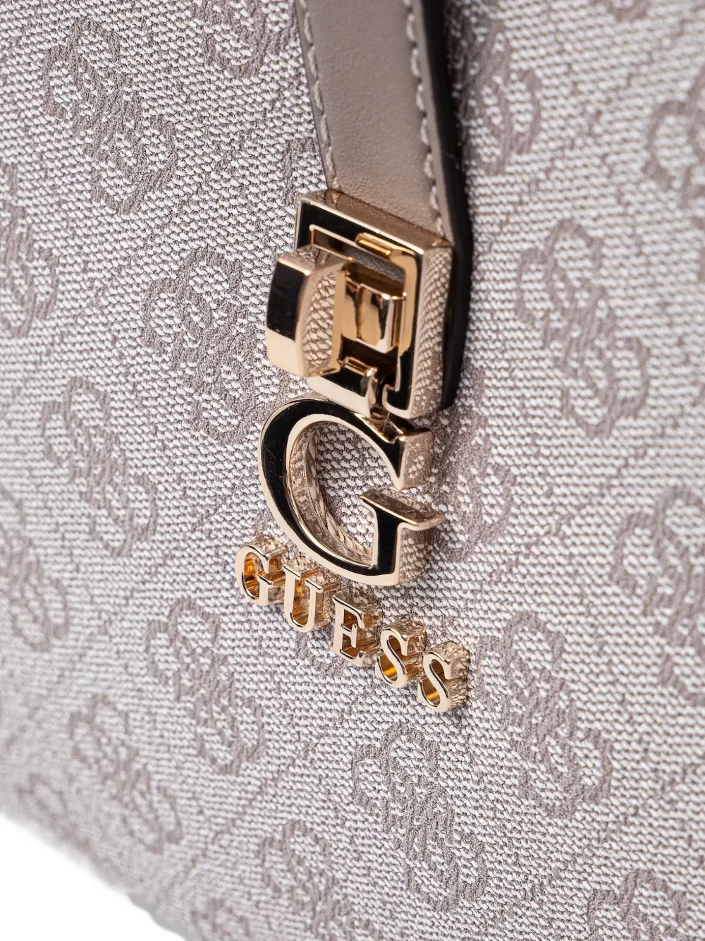 GUESS USA Handtas met logoprint en structuur Grijs