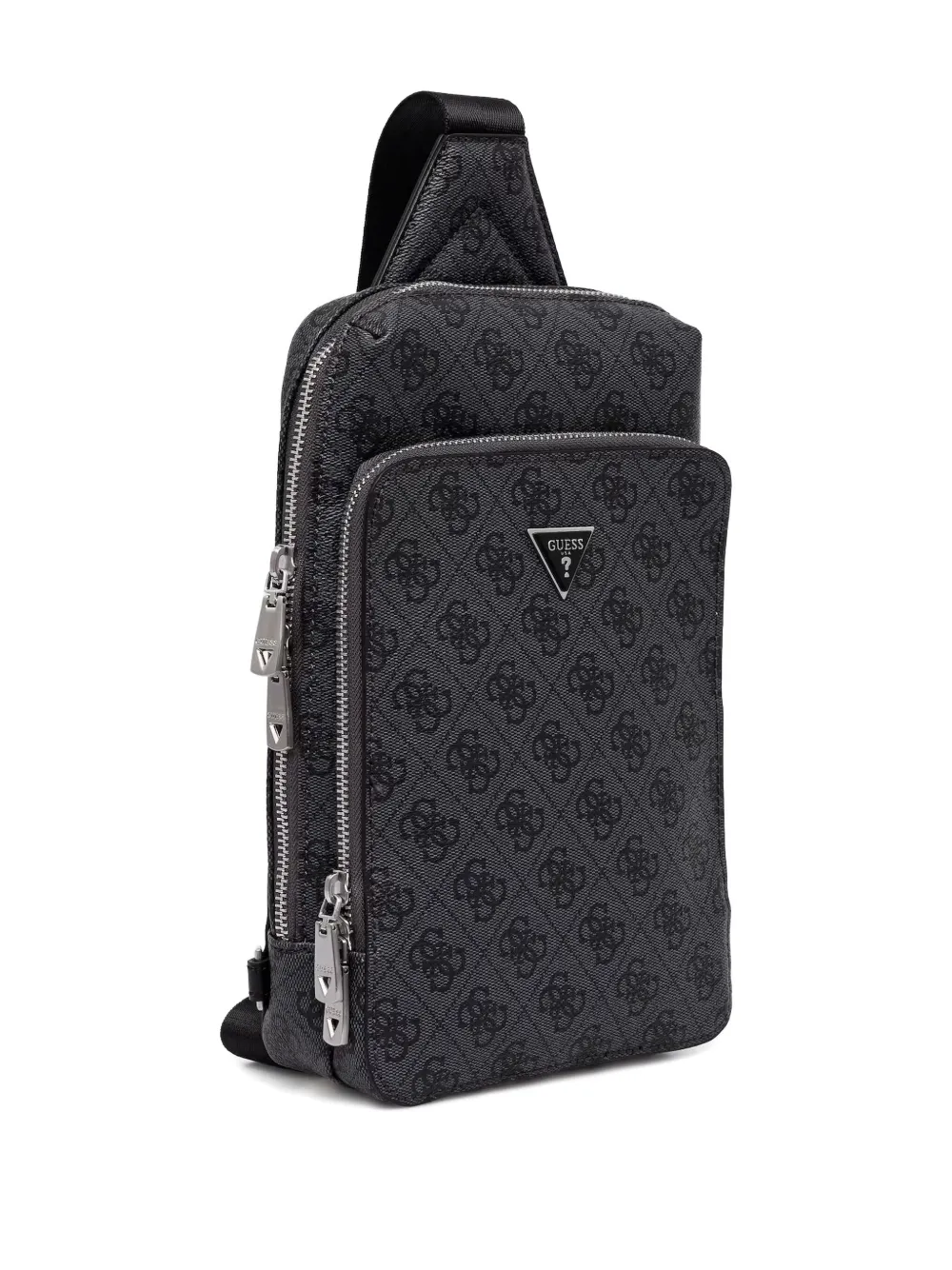 GUESS USA Milano crossbodytas met logoprint - Zwart