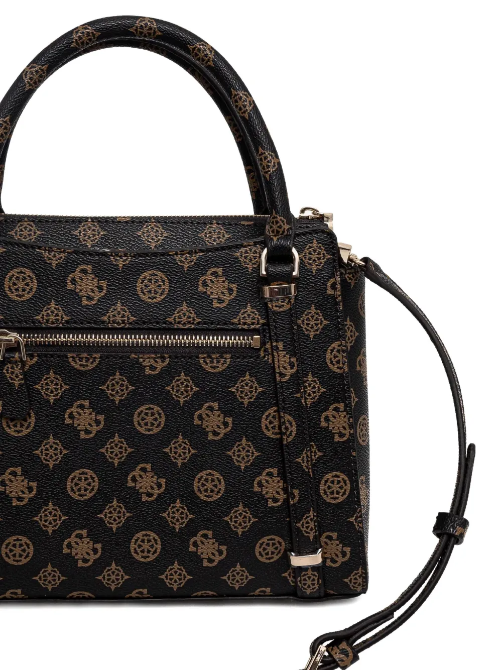 GUESS USA Erica monogram tote bag Zwart