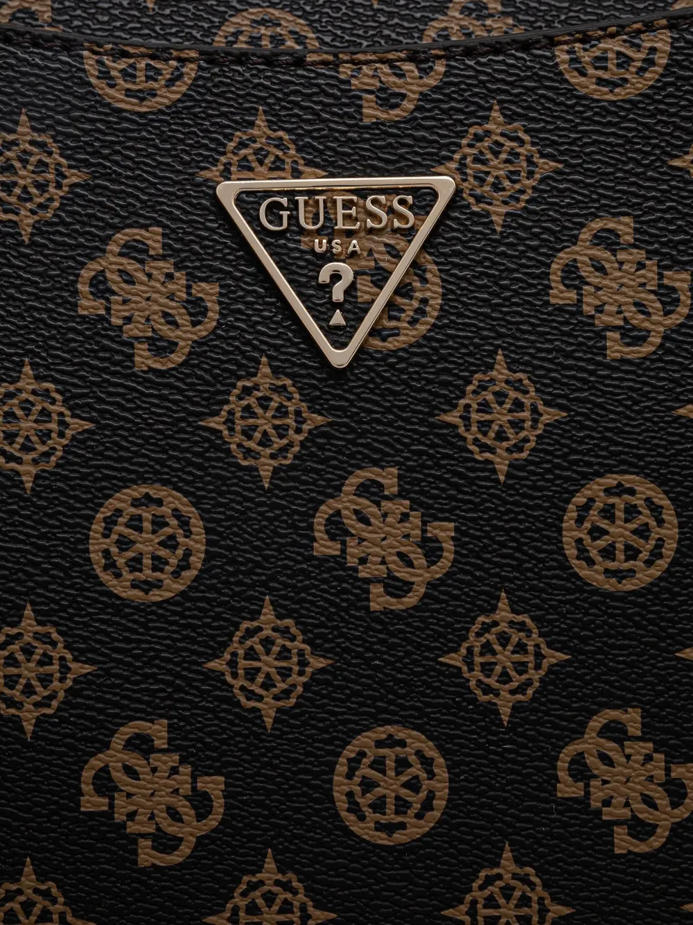 GUESS USA Erica monogram tote bag Zwart