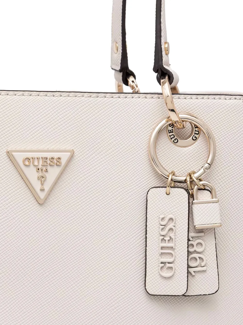 GUESS USA Leren shopper Beige