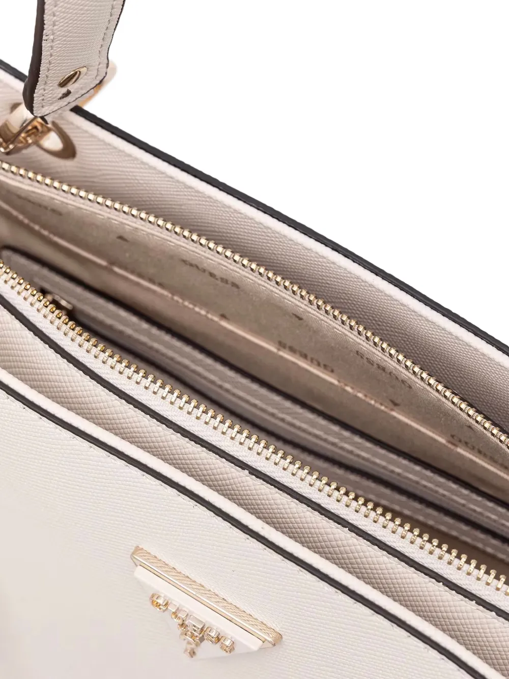 GUESS USA Leren shopper Beige