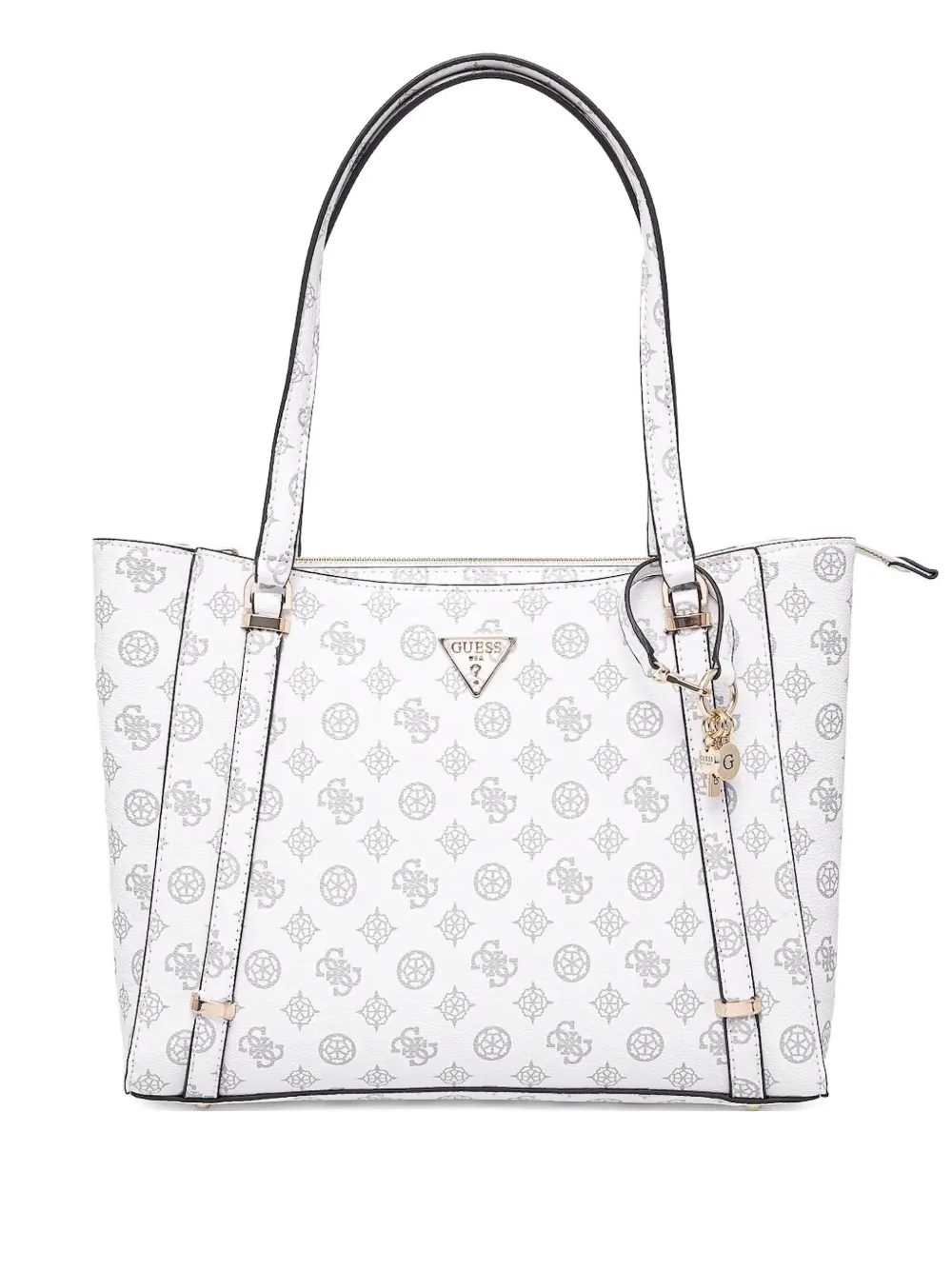 GUESS USA monogram tote bag Wit