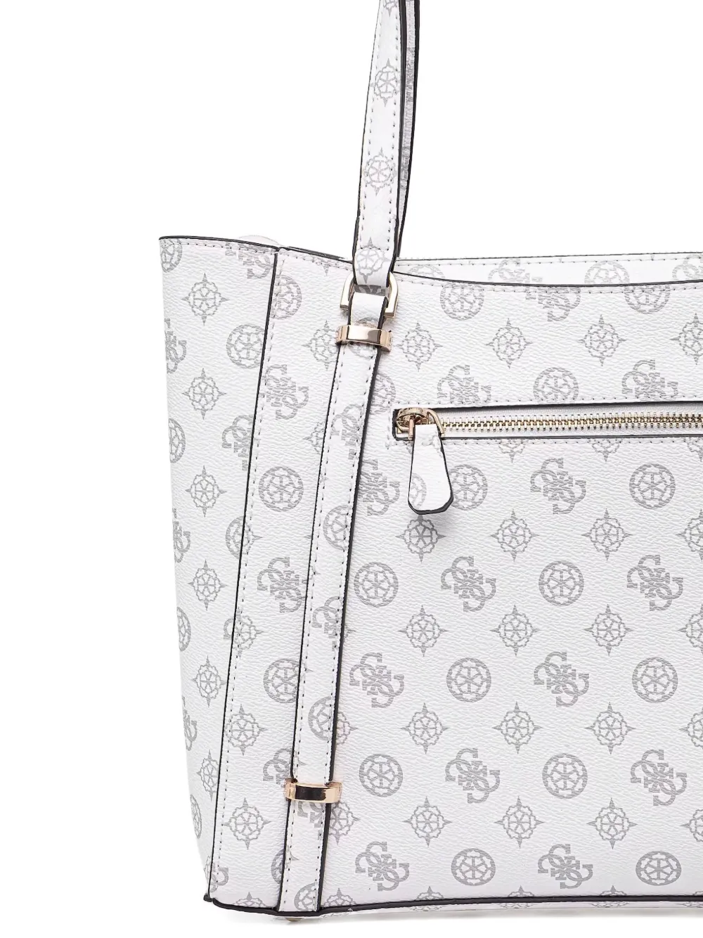 GUESS USA monogram tote bag Wit