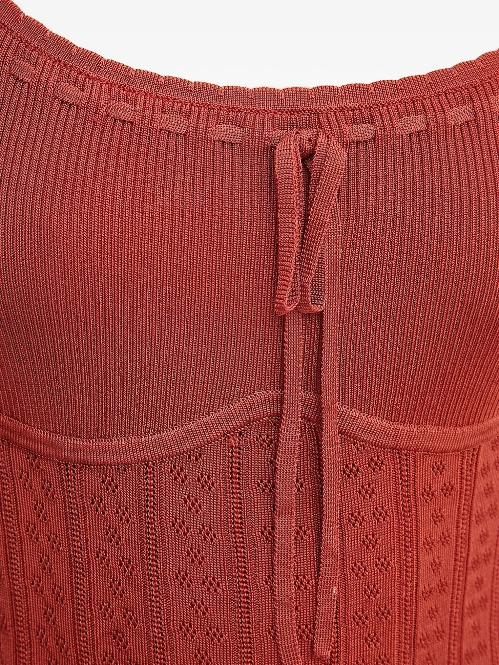 GUESS USA Ribgebreide mini-jurk Oranje