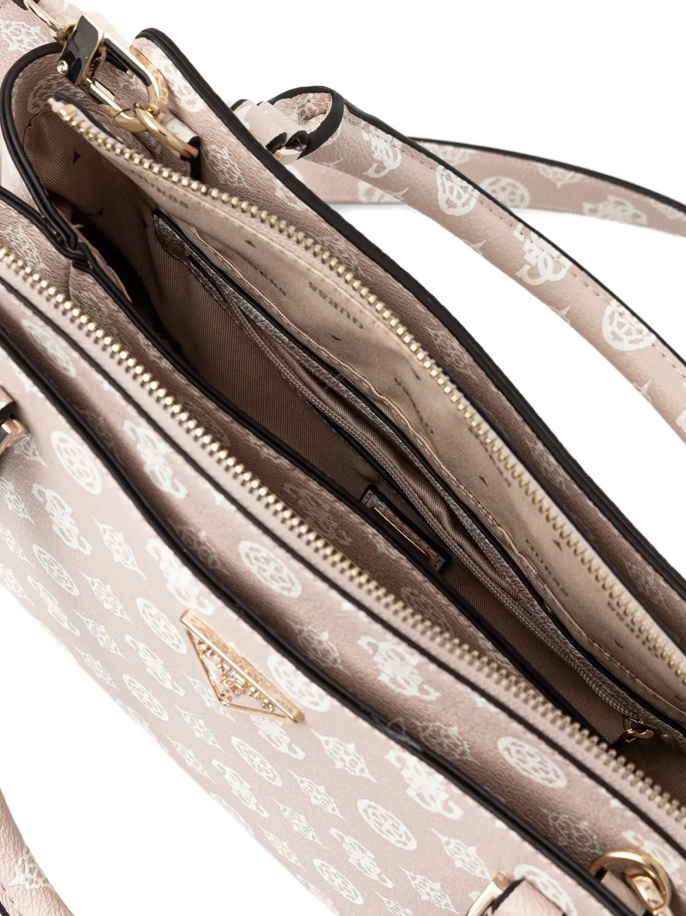 GUESS USA Daryna shopper met logoplakkaat Beige