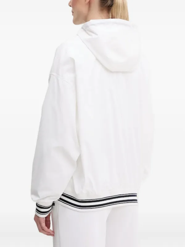 GUESS USA Hooded zip-front Jacket | White | FARFETCH CA