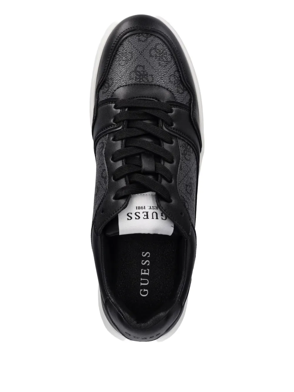 Guess Usa Leather Sneakers In Multi