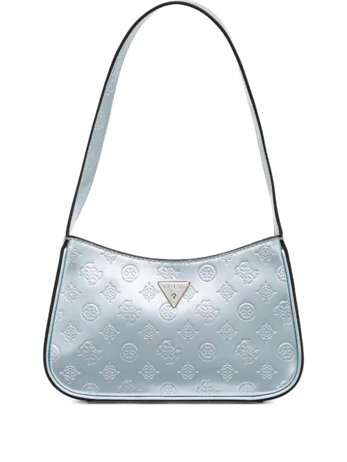 Sac porté épaule à motif monogrammé - GUESS USA - Modalova