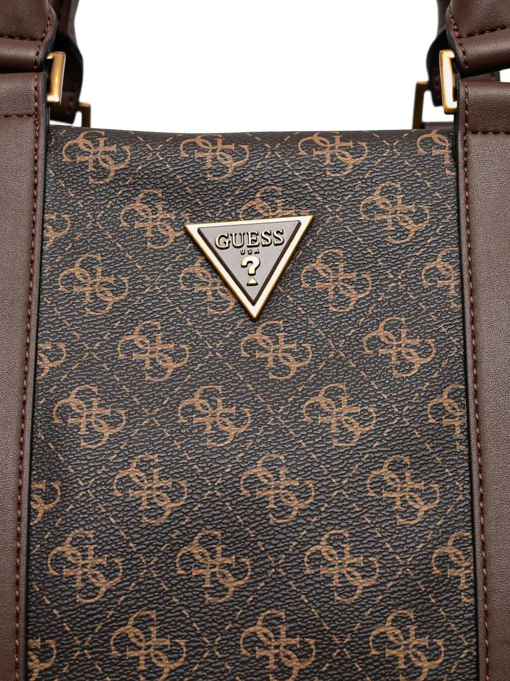 GUESS USA Reistas met logo-monogram Bruin