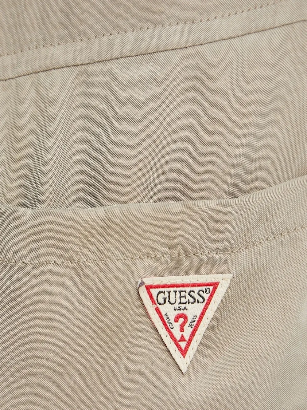 GUESS USA Straight broek met zakken Groen