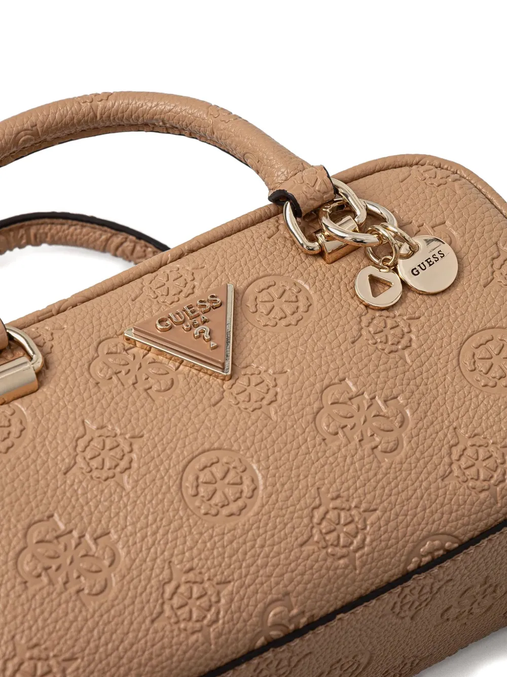 GUESS USA Crossbodytas met logoplakkaat Beige