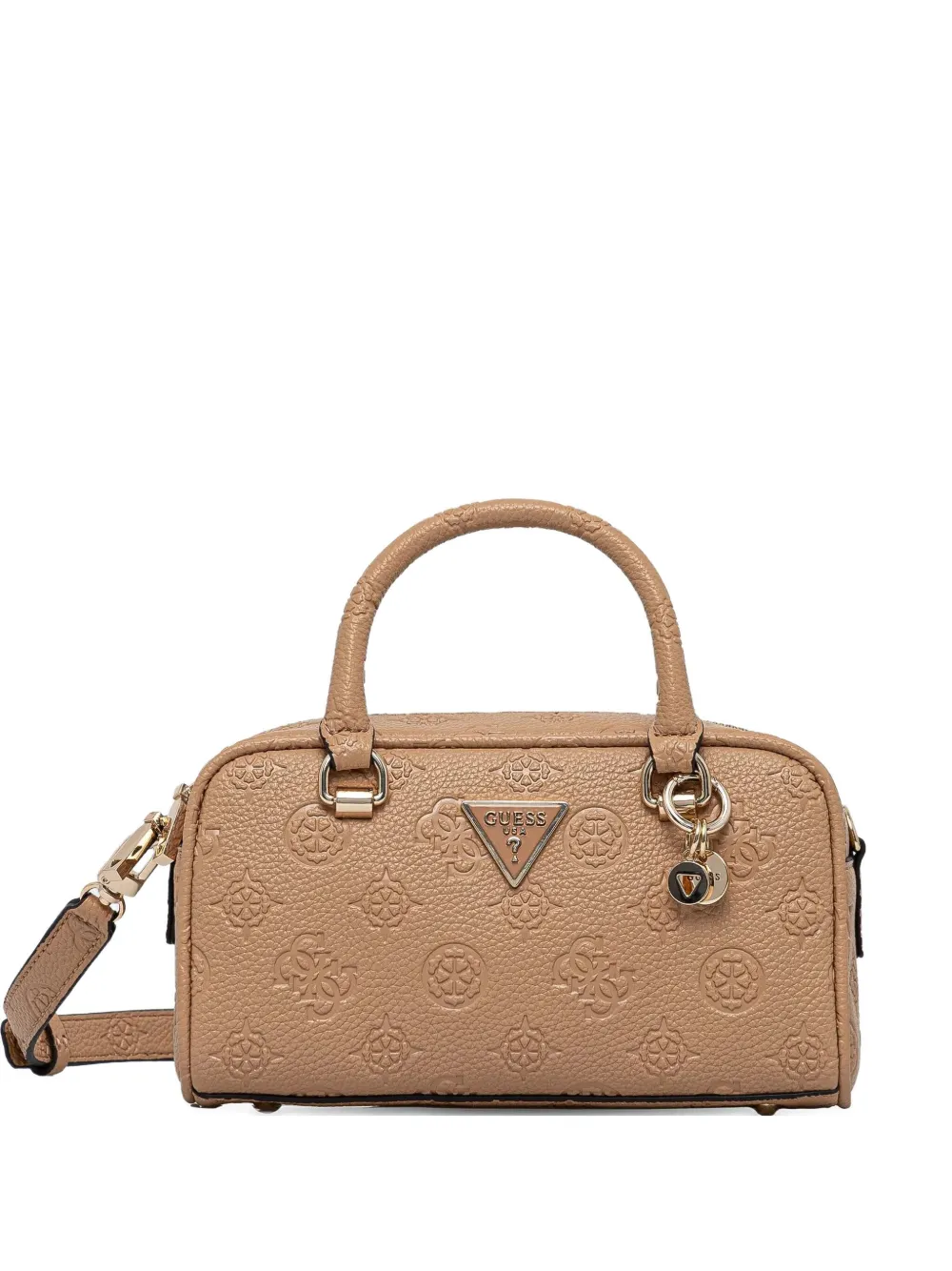 GUESS USA Crossbodytas met logoplakkaat Beige