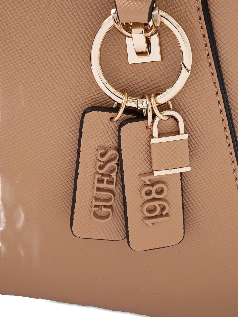 GUESS USA Heuptas met logoplakkaat Beige
