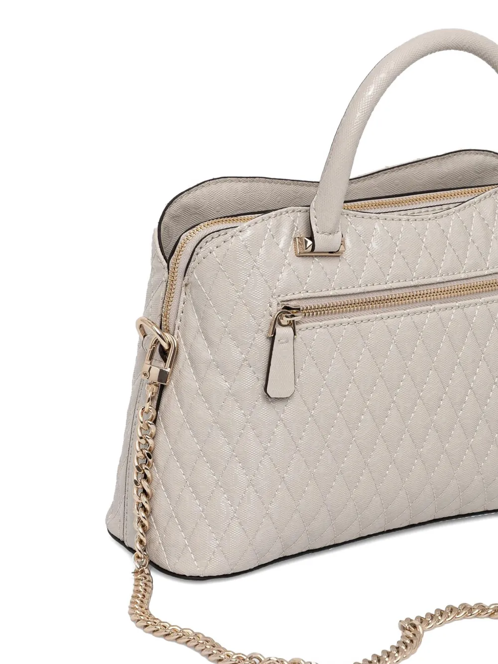 GUESS USA Gewatteerde schoudertas Beige