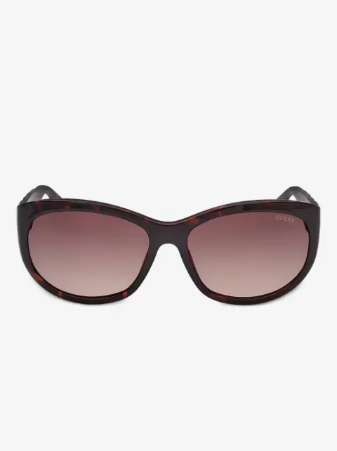 GUESS EYEWEAR 로고 디테일 타원형 프레임 선글라스