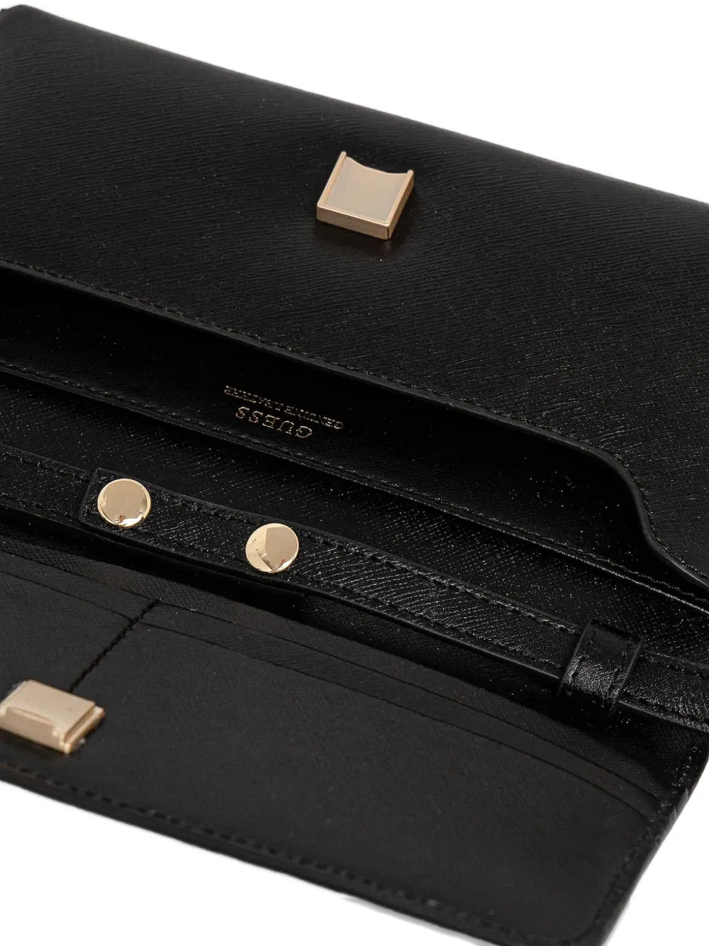 GUESS USA Clutch met logoplakkaat Zwart