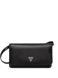 GUESS USA logo-plaque clutch bag - Black