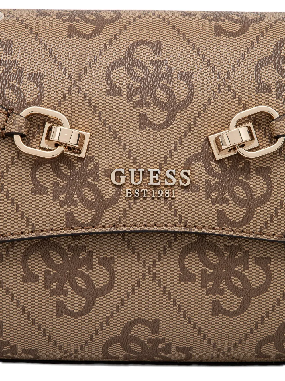 GUESS USA Crossbodytas met monogramprint Bruin