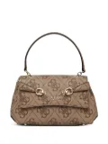 GUESS USA monogram-pattern crossbody bag - Brown