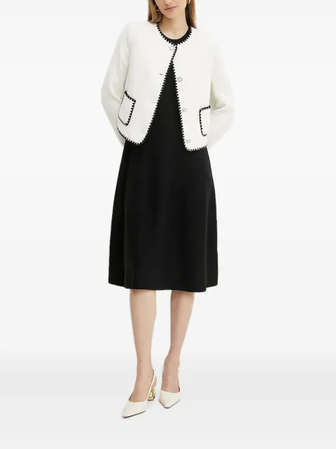 GUESS USA crochet-trimmed buttoned jacket
