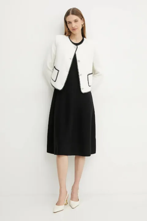 GUESS USA crochet-trimmed buttoned jacket