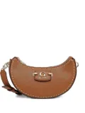 GUESS USA Nastra half-moon shoulder bag - Brown