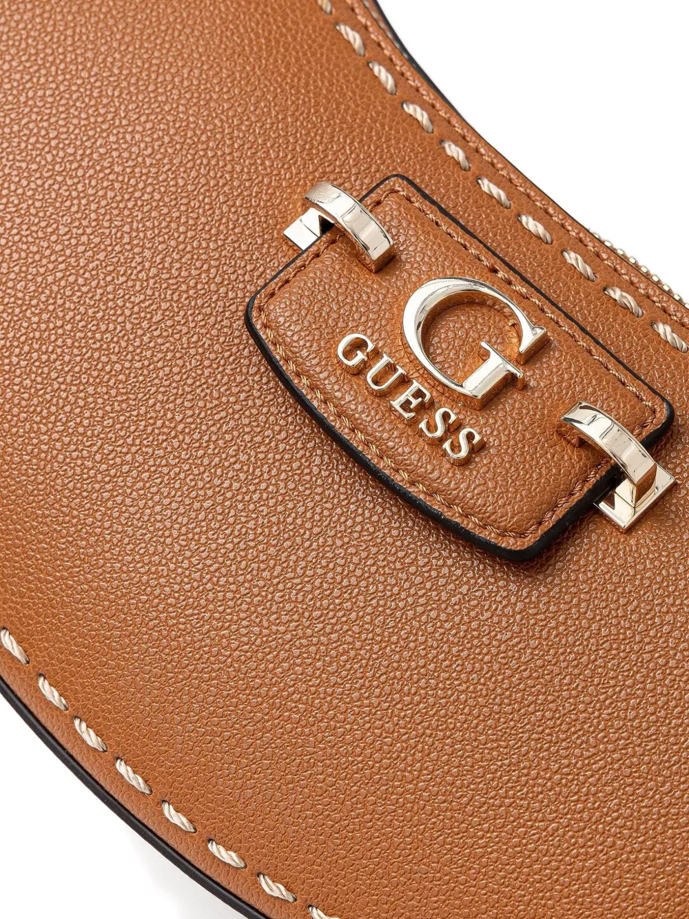 GUESS USA Demi Lune schoudertas Bruin