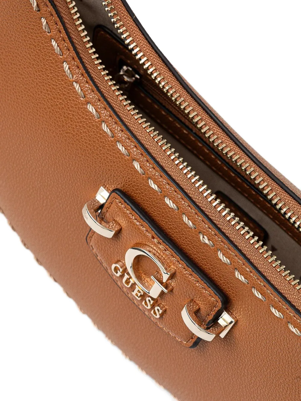 GUESS USA Demi Lune schoudertas Bruin