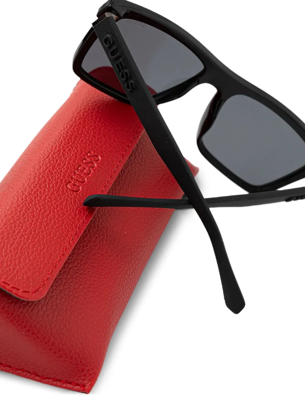 GUESS EYEWEAR Zonnebril met rechthoekig montuur Zwart