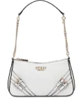 GUESS USA Bramina buckle-embellished shoulder bag - White