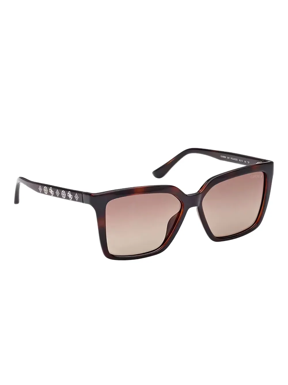 GUESS EYEWEAR Zonnebril met vierkant montuur Bruin