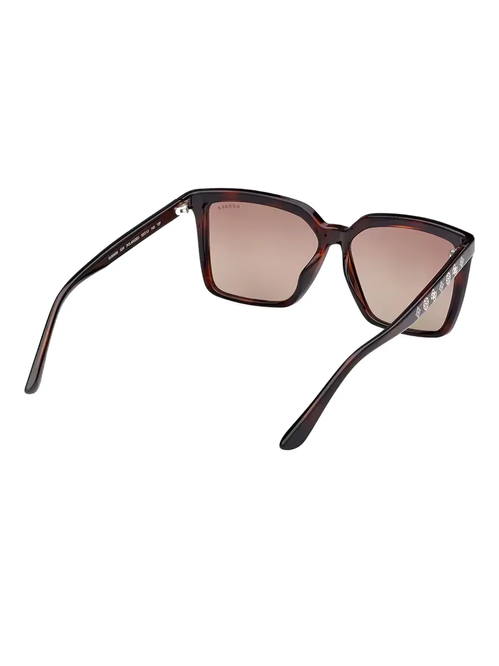 GUESS EYEWEAR Zonnebril met vierkant montuur Bruin