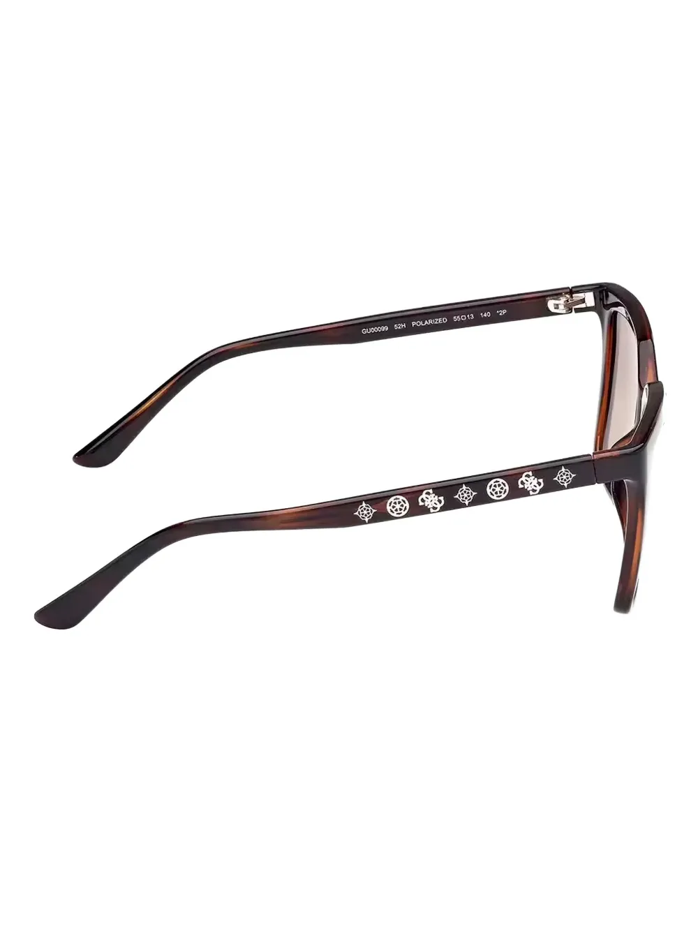 GUESS EYEWEAR Zonnebril met vierkant montuur Bruin