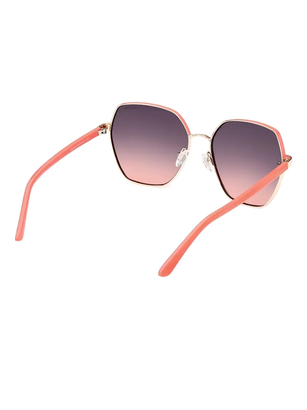 GUESS EYEWEAR Zonnebril met geometrisch montuur Goud