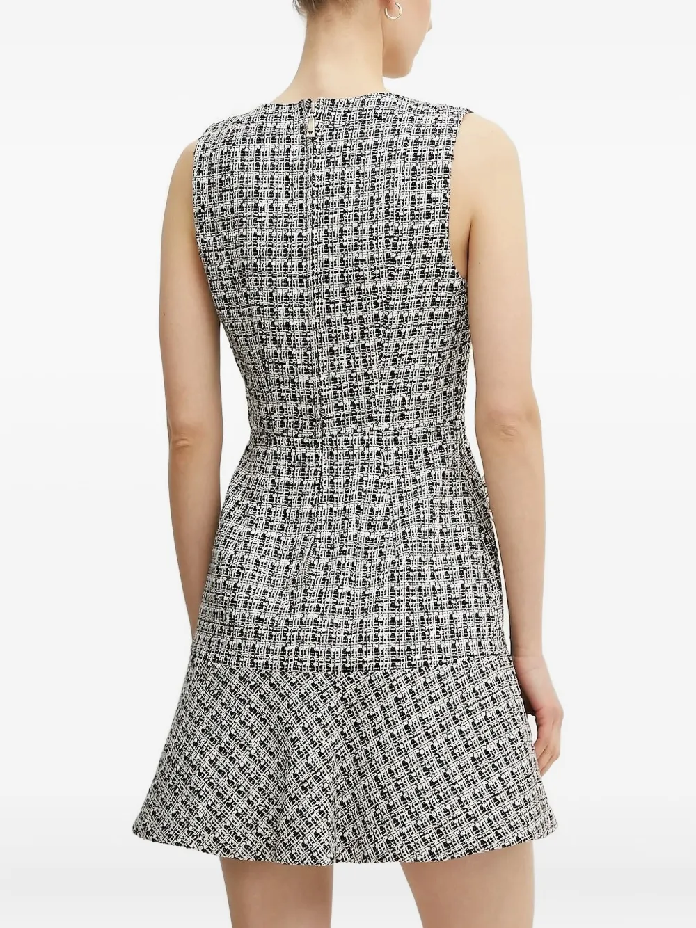 GUESS USA tweed embellished dress Zwart