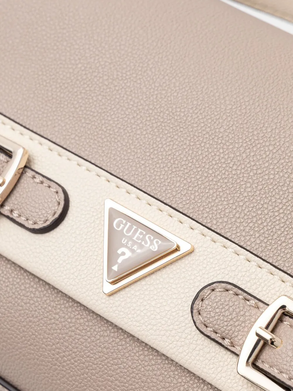 GUESS USA Gewatteerde mini-schoudertas Beige